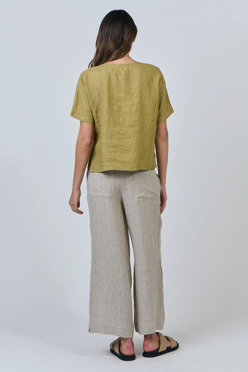 Naturals by O & J Linen Top in Bamboo GA587