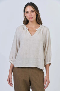Naturals by O & J Linen Top in Soybean GA588