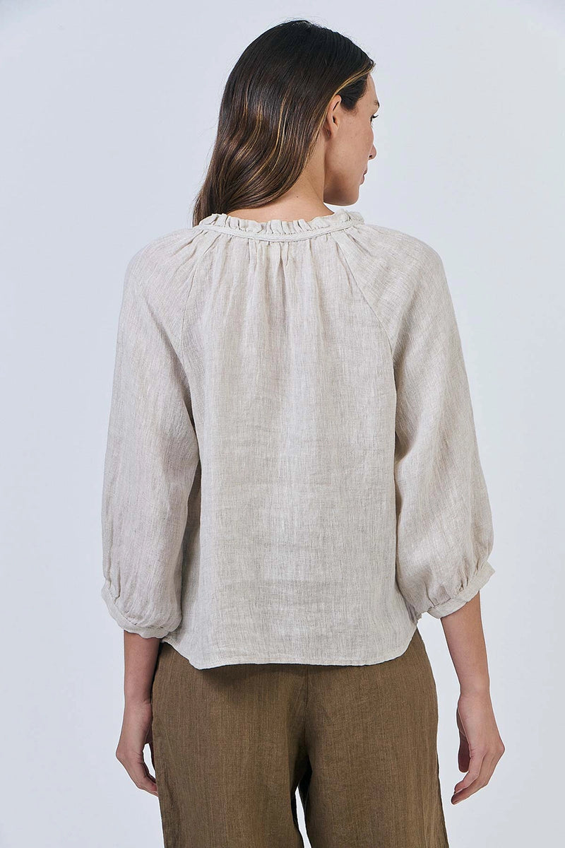 Naturals by O & J Linen Top in Soybean GA588