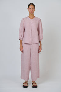Naturals by O & J Linen Pant in Radish GA698