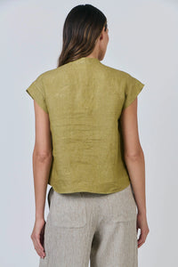 Naturals by O & J Linen Top in Bamboo GA592