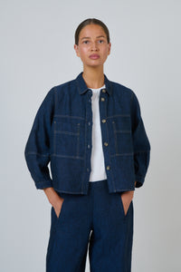 Naturals by O & J Linen Jacket in Eclipse GA598