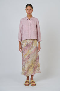 Naturals by O & J Linen Jacket in Radish GA598