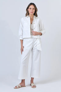 Naturals by O & J Cotton Shirt in Salt GA598