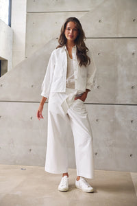 Naturals by O & J Cotton Pants  in Salt GA567