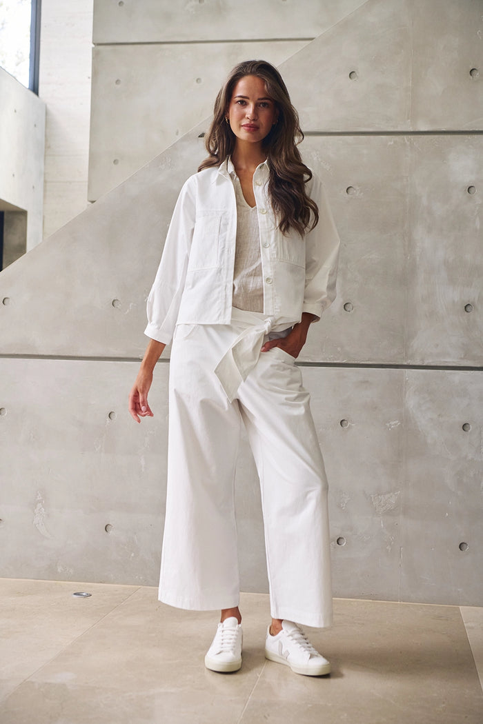 Naturals by O & J Cotton Pants  in Salt GA567