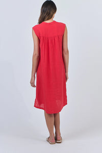 Naturals by O & J Linen Dress  in Buoy GA601