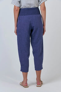 Naturals by O & J Linen Pants in Blueberry GA615