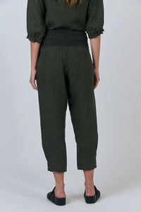 Naturals by O & J Linen Pants in Licorice GA615