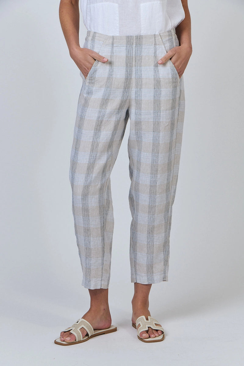 Naturals by O & J Linen Pants in Mesh GA619