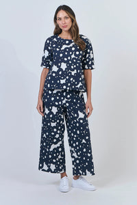 Naturals by O & J Cotton Top in Ink Barnacles GA623