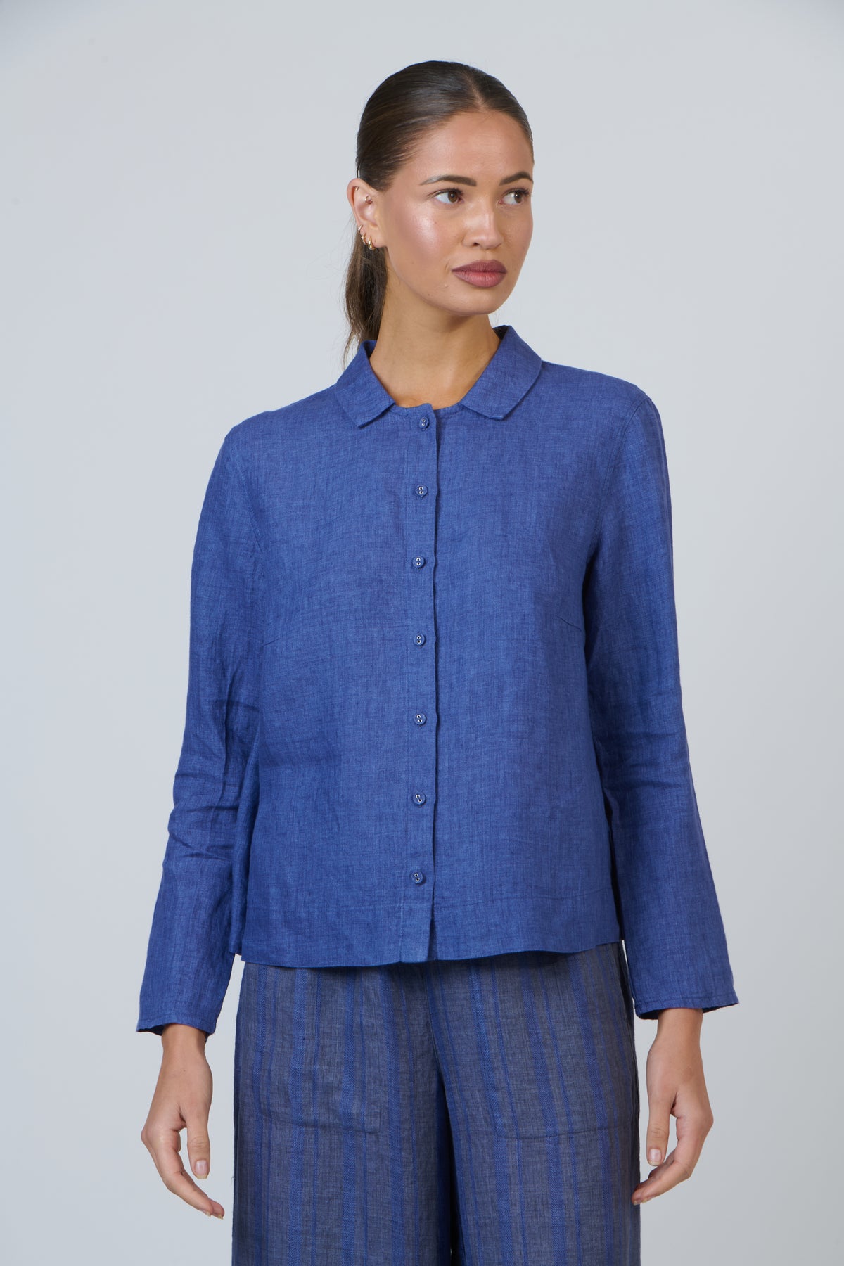 Naturals by O & J Linen Shirt in Placid GA647
