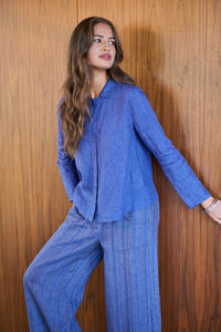 Naturals by O & J Linen Shirt in Placid GA647