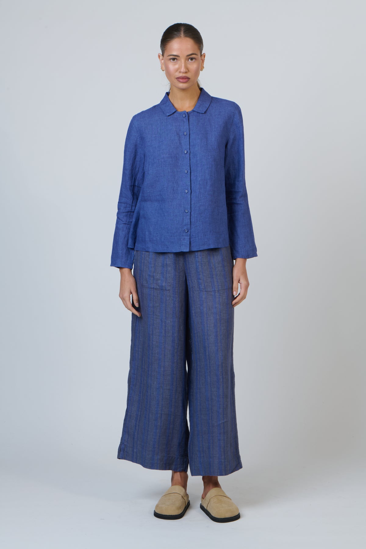 Naturals by O & J Linen Shirt in Placid GA647