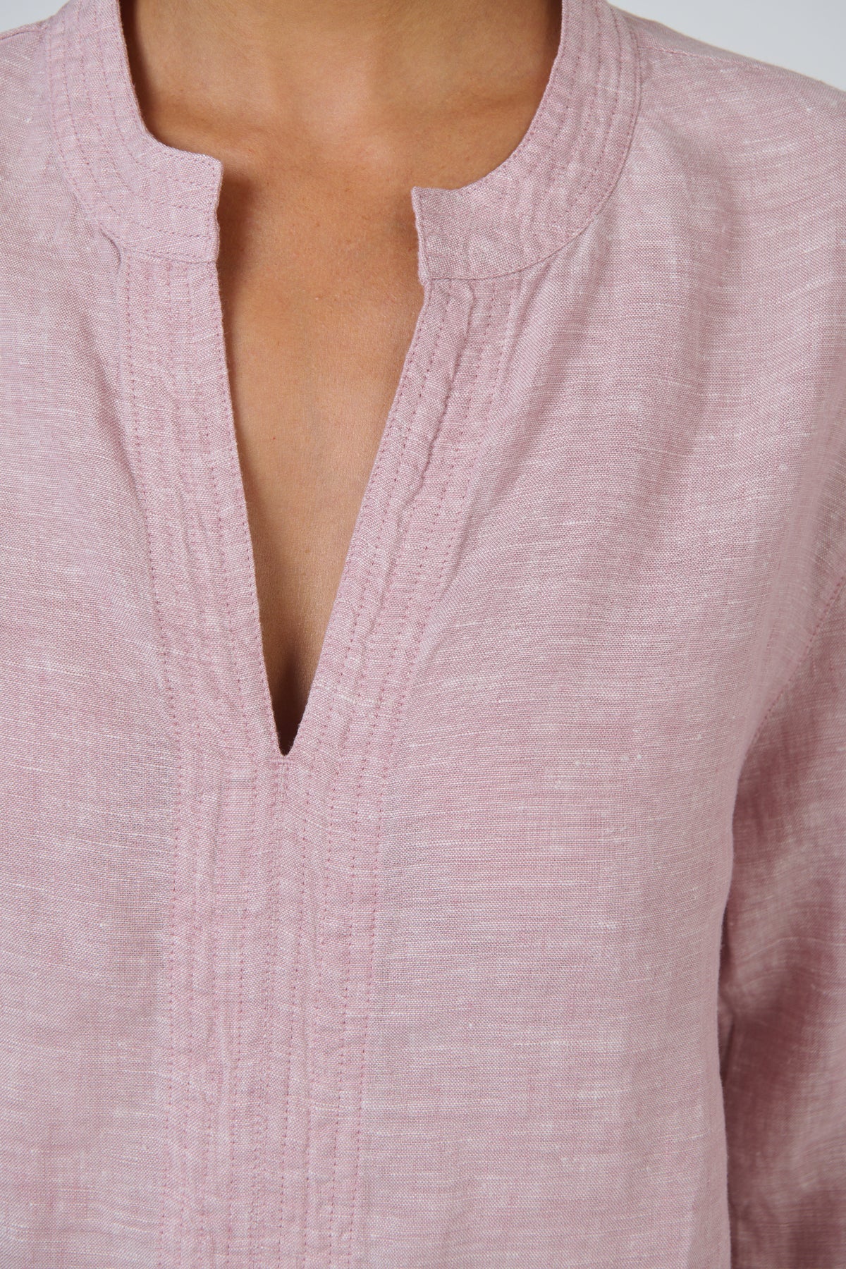 Naturals by O & J Linen Top in Radish GA668