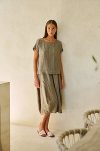 Naturals by O & J Linen Top in Gauze GA686