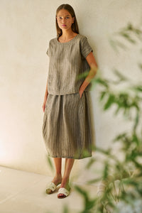 Naturals by O & J Linen Top in Gauze GA686