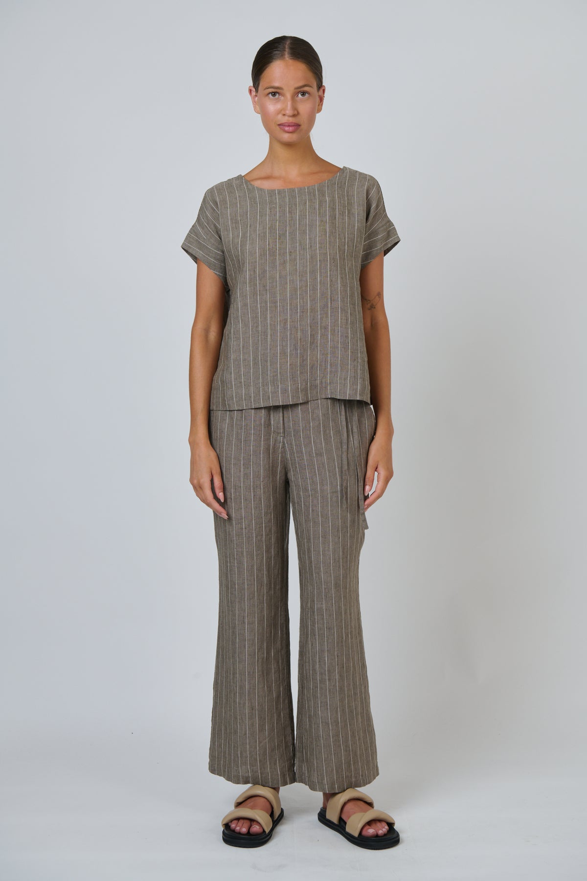 Naturals by O & J Linen Top in Gauze GA686