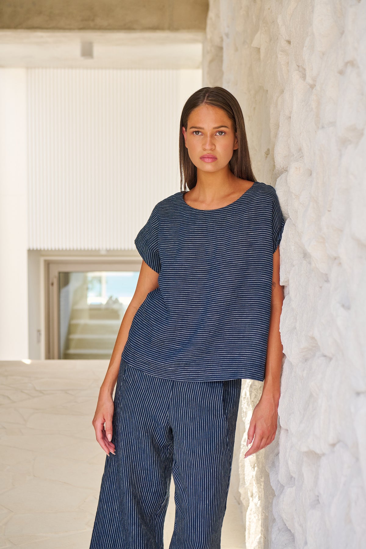Naturals by O&J Linen Top in Streamlined GA686