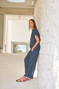 Naturals by O&J Linen Pant in Streamlined GA398