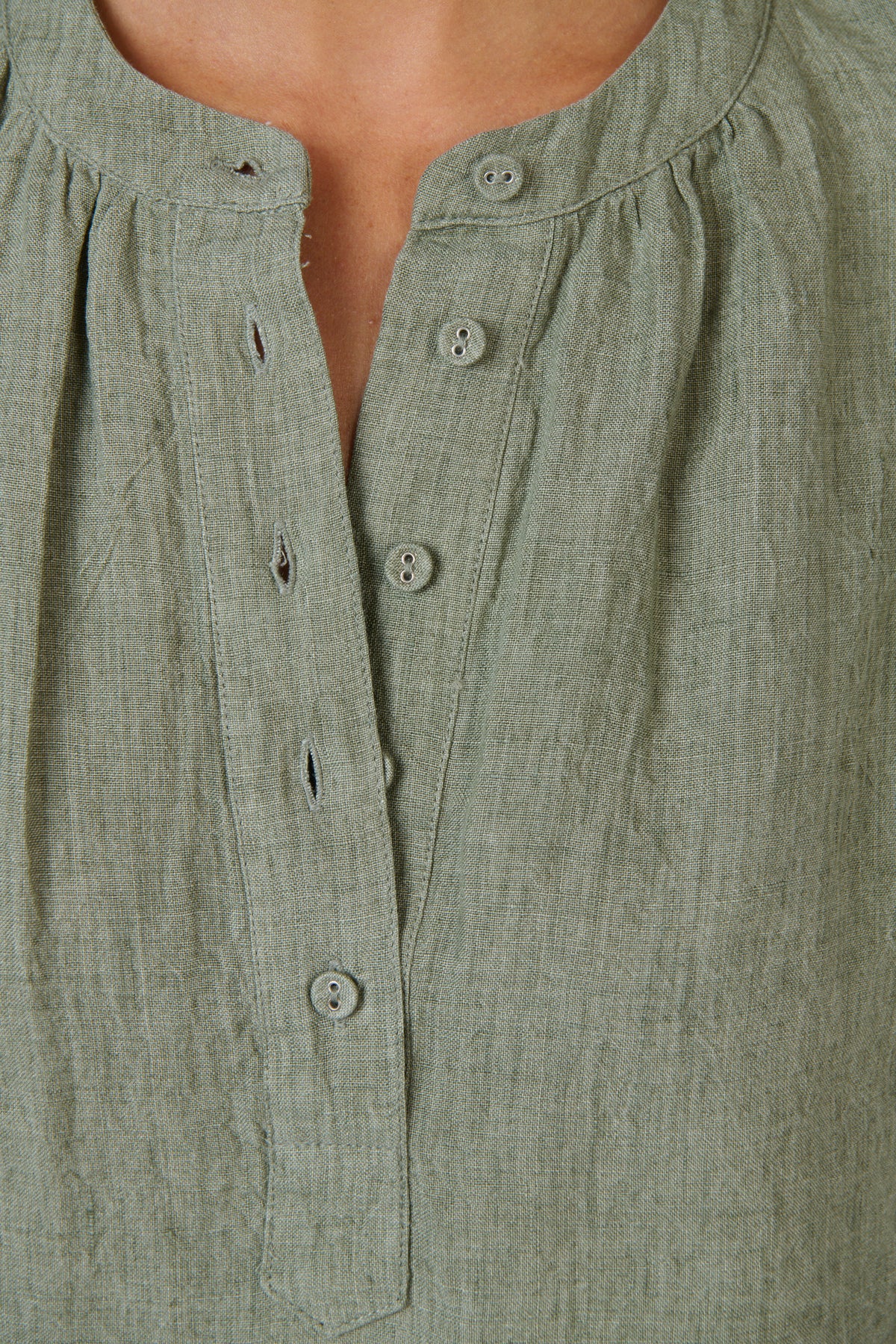 Naturals by O & J Linen Top in Artichoke GA689