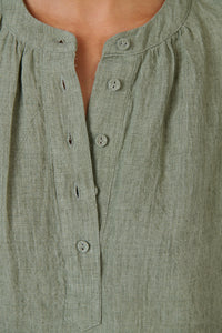 Naturals by O & J Linen Top in Artichoke GA689