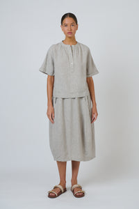 Naturals by O & J Linen Top in Mousse GA689