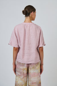 Naturals by O & J Linen Top in Radish GA689