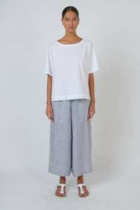 Naturals by O&J Linen Pant in Sliver GA713