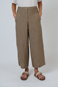 Naturals by O & J Linen Pants in Agate GA698