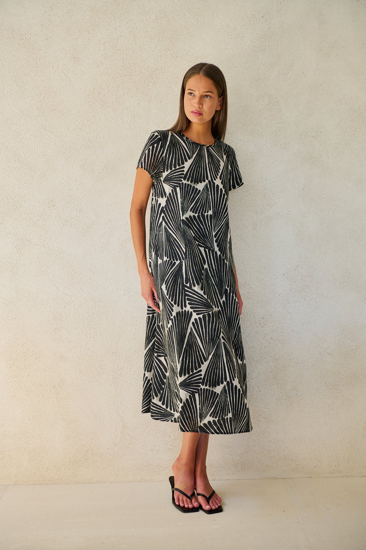 Naturals by O & J Linen Dress in Folies GA706