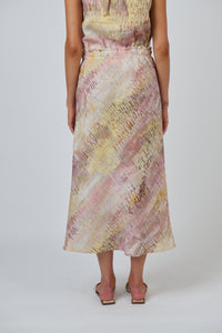 Naturals by O & J Linen Skirt in Jardin GA7109362570009694