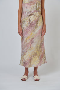 Naturals by O & J Linen Skirt in Jardin GA7109362570009694