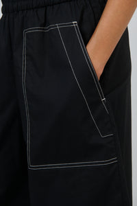 Naturals by O & J Poplin Skirt in Black GA713