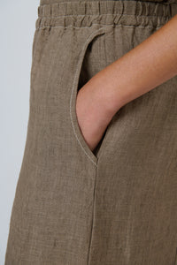 Naturals by O & J Linen Pants in Agate GA714