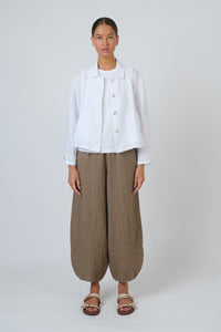 Naturals by O & J Linen Jacket in White GA715
