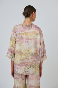 Naturals by O & J Linen Top in Jardin GA717