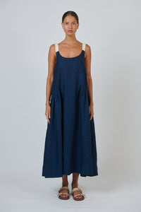 Naturals by O & J Linen Dress in Eclipse GA719