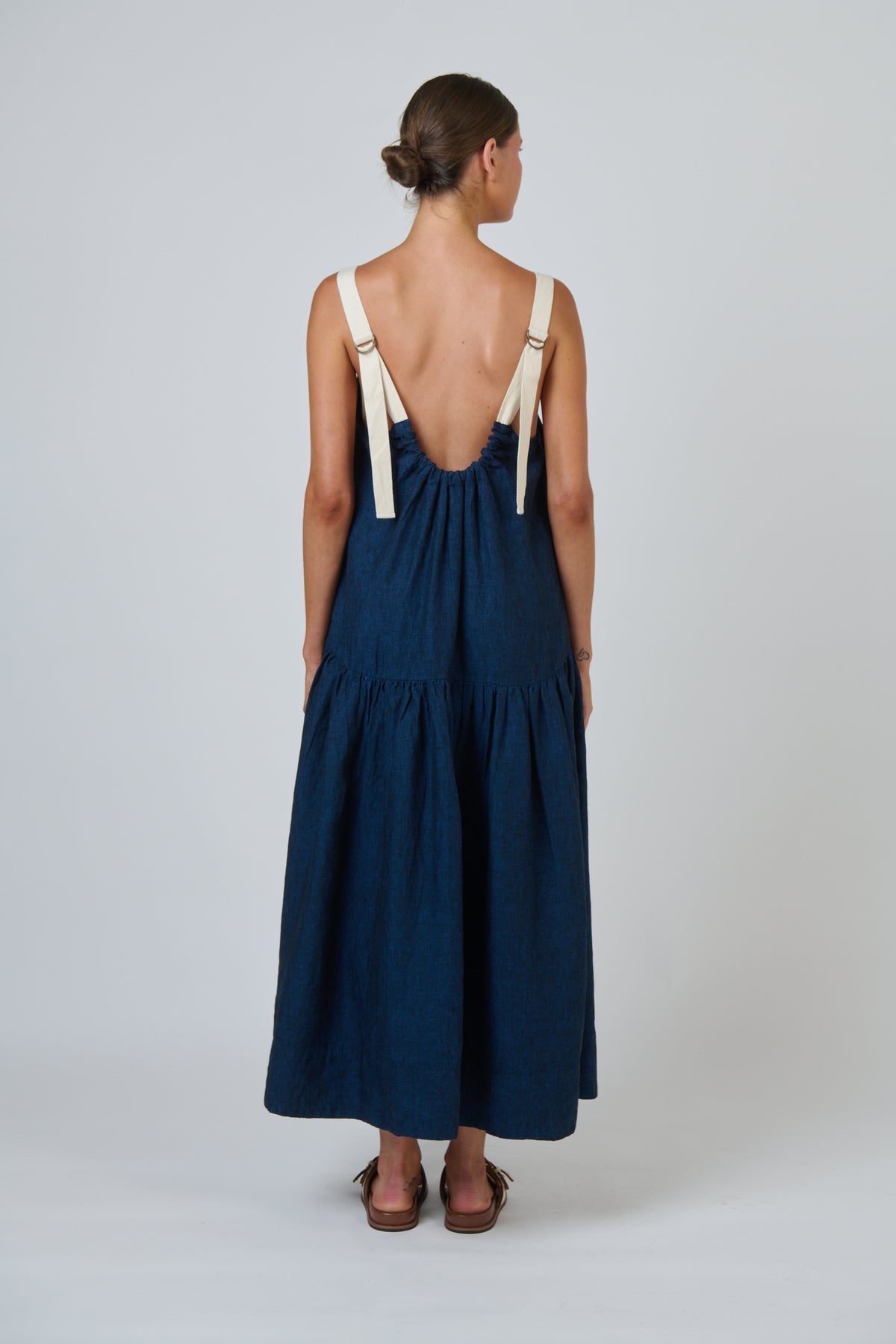 Naturals by O & J Linen Dress in Eclipse GA719