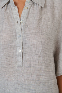 Naturals by O&J Linen Top in Chai GA720