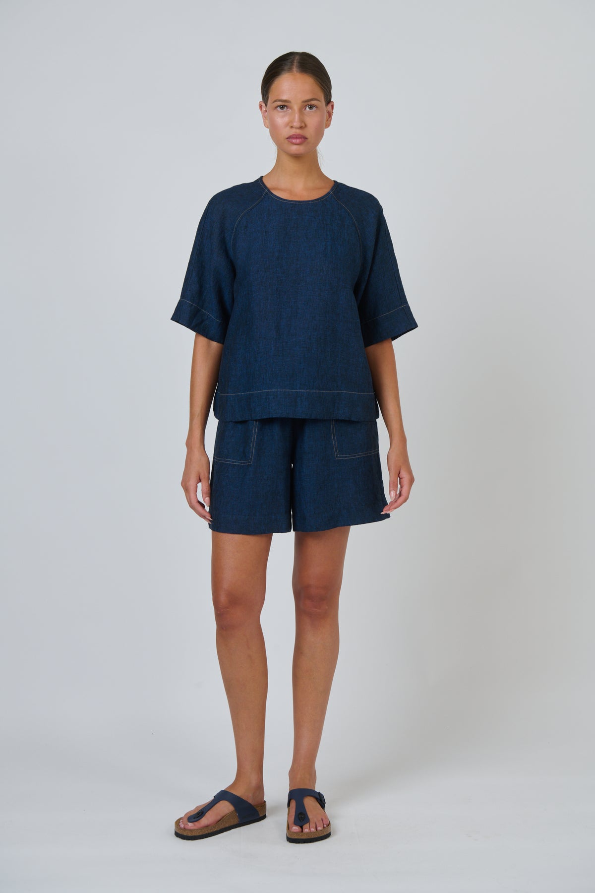 Naturals by O & J Linen Top in Eclipse GA721