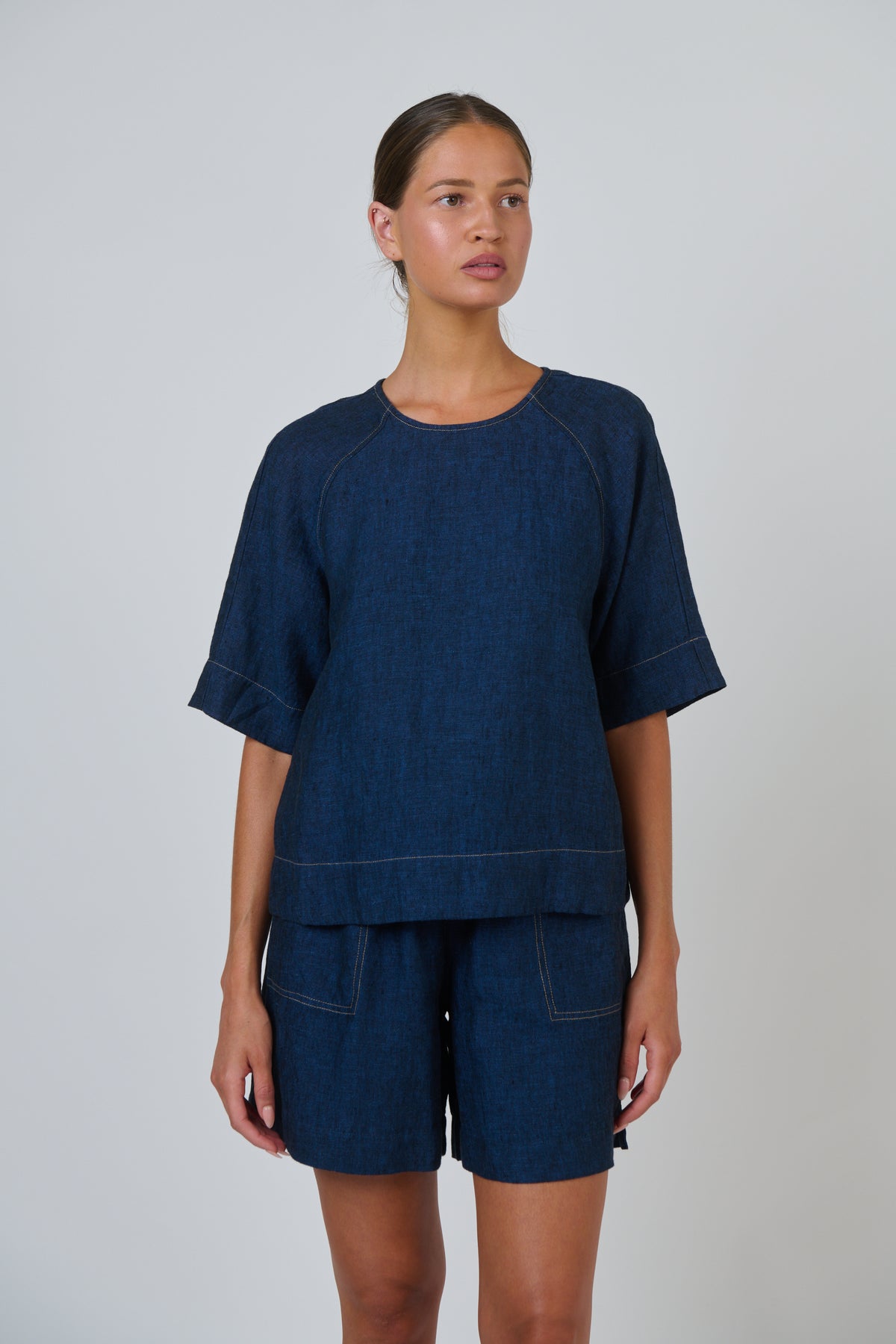 Naturals by O & J Linen Top in Eclipse GA721