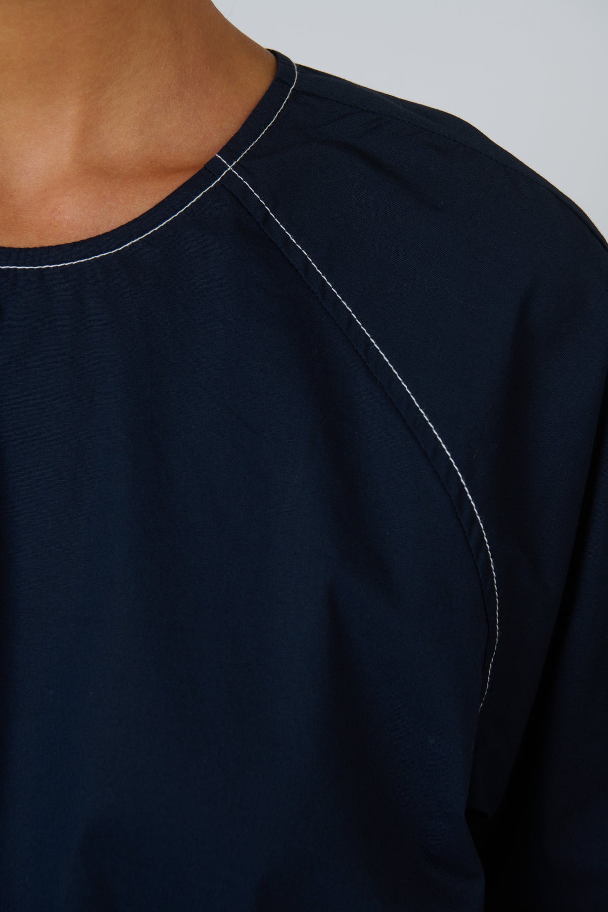Naturals by O&J Poplin Top in Ink GA721