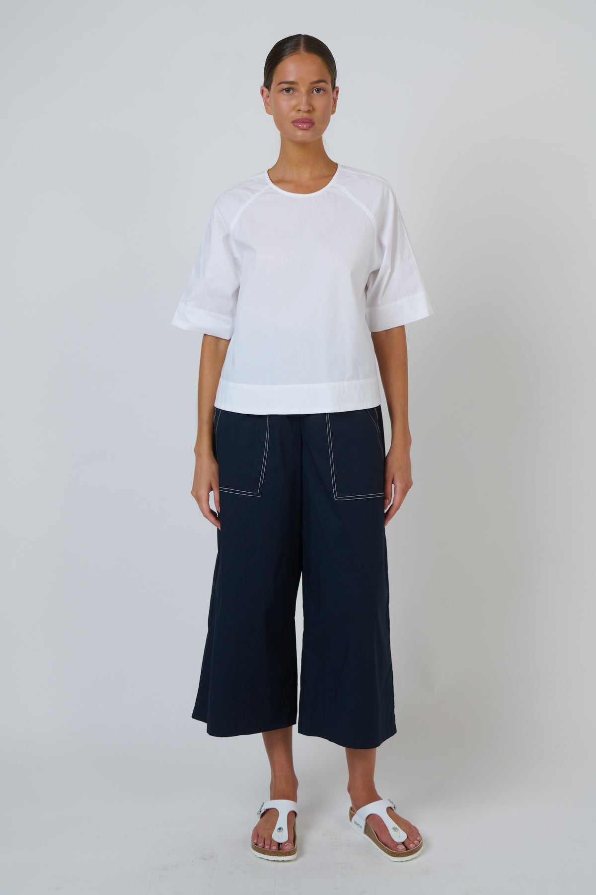 Naturals by O&J Poplin Pant in Ink GA713