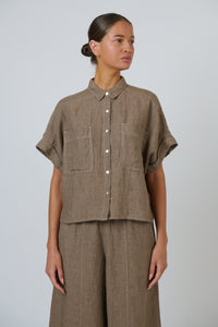 Naturals by O & J Linen Top in Agate GA723