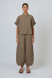 Naturals by O & J Linen Pants in Agate GA714