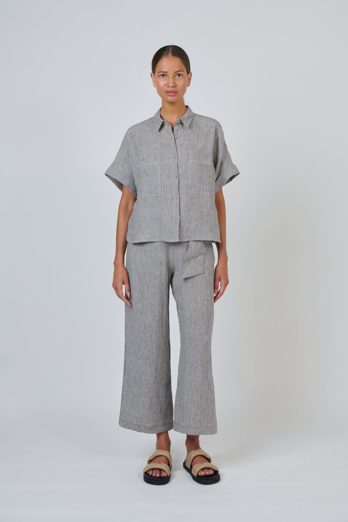 Naturals by O & J Linen Top in Rue GA723