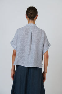 Naturals by O&J Linen Top in Sliver GA723