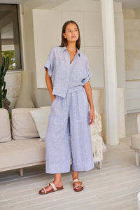 Naturals by O&J Linen Top in Sliver GA723