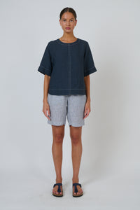 Naturals by O&J Linen Top in Gunsmoke GA724A